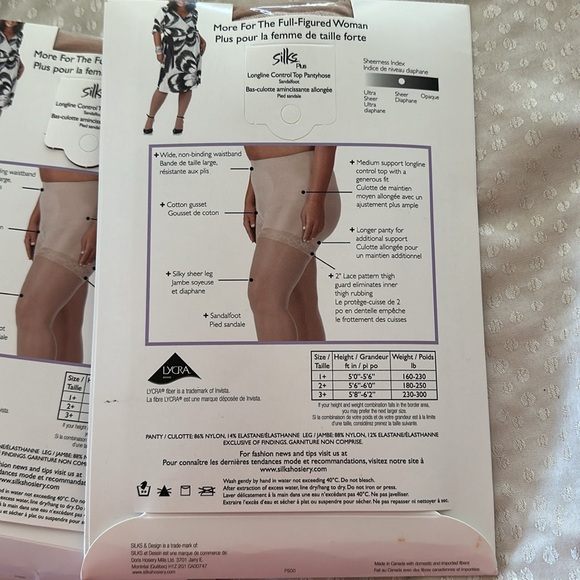 Ms Biz Plus Sized Women Spanx, Silks Plus, Stay Ups Pantyhose - Picture 2 of 6